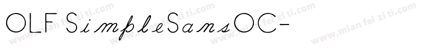 OLF SimpleSansOC字体转换
